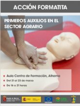 Nuevo curso de primeros auxilios en el sector agrario