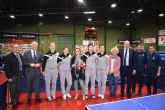 La consejera de Deportes visita al equipo UCAM Tenis de Mesa de Cartagena, campen de la Copa de la Reina