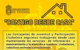 Juventud y Participacin Ciudadana continan prestando los servicios de informacin y asesoramiento telemtico; y atencin a los colectivos vecinales y asociaciones durante el confinamiento