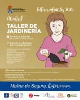 La Concejala de Turismo organiza un taller de jardinera en el Centro La Albarda el domingo 6 de abril