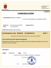 Activado el dispositivo ante el aviso naranja por lluvia emitido por AEMET