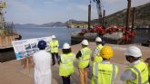 Avanzan a buen ritmo las obras de ampliacin y mejora del muelle destinado a la carga de gas natural licuado en Escombreras