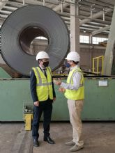 El director del INFO visita Noksel, empresa lorquina especializada en fabricacin de tuberas helicosoldadas