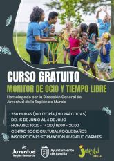 Juventud organiza un nuevo curso homologado de Monitor de Tiempo Libre para ampliar las oportunidades formativas y laborales de los j�venes