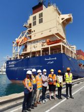 Primera escala del buque Djanet del servicio CNAN en Espana