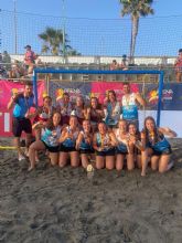 Paula y Marina Morales se cuelgan el bronce con el Beach Ciudad Real en el Campeonato de España de Balonmano Playa 2023