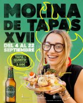 30 establecimientos hosteleros participan este ano en la XVII Ruta Molina de Tapas, que se celebra del 4 al 22 de septiembre
