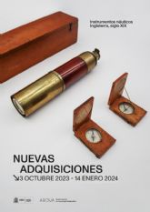 El Museo Nacional de Arqueología Subacuática ARQVA exhibe instrumentos científicos del siglo XIX en la vitrina dedicada a Nuevas adquisiciones