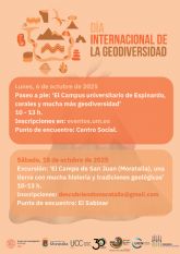 La UMU celebra el Da Internacional de la Geodiversidad con una ruta guiada por el campus
