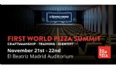 Se desvela el programa completo del congreso first world pizza 2022 en Madrid
