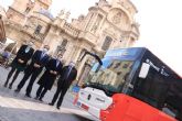 El 'rojo Murcia' protagoniza el nuevo diseño de los autobuses que unirn Murcia y pedanas