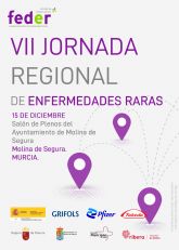 La VII Jornada Regional de Enfermedades Raras se celebra en Molina de Segura el mircoles 15 de diciembre