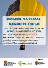 Paseos en globo aeroesttico desde el Estadio Snchez Cnovas para contemplar la 'Molina natural desde el cielo'