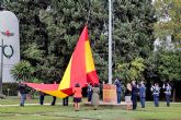 Izado Solemne de Bandera en la Agrupacin del ACAR de Tablada de Sevilla en reconocimiento a la Direccin Regional Sur de Enaire