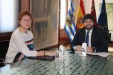 La alcaldesa repasa con el presidente de la CARM distintos asuntos del municipio
