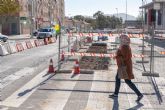 Las obras de renovacin de las redes de pluviales y alcantarillado en Los Dolores avanzan a buen ritmo