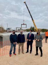 Los nuevos marcos del puente sobre la rambla de La Carrasquilla amplan la evacuacin del agua como defensa ante inundaciones