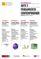 Arranca el ciclo de seminarios Arte y pensamiento contemporneos que coorganiza la Facultad de Bellas Artes de la UMU