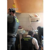 La Guardia Civil desmantela un punto de venta de droga al menudeo en un domicilio de Alhama de Murcia