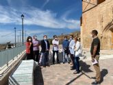 El alcalde de Lorca visita los trabajos de recuperación del entorno de la Iglesia de San Pedro que se encuentran ya en su recta final