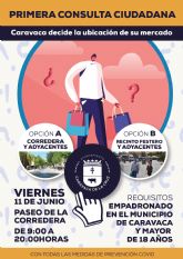 El Ayuntamiento de Caravaca realiza la primera consulta pública en el municipio para que los vecinos decidan sobre los dos proyectos de ubicación del mercado semanal