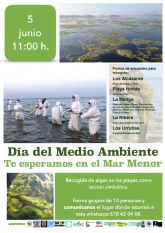 Convocan actos simblicos de protesta en el Mar Menor por el Da Mundial del Medio Ambiente