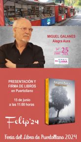 La nueva novela de Miguel Galanes, 'Alegra Aura', impresiona a sus lectores