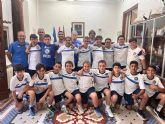 Recepci�n oficial al equipo alev�n masculino del Club BMA, campe�n de liga