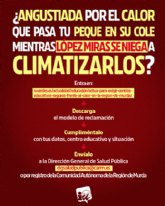 IU-Verdes lanza una campa�a ciudadana para exigir aulas seguras frente al calor en la Regi�n de Murcia