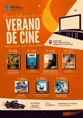 El programa Un Verano de Cine 2026 arranca en Molina de Segura el viernes 10 de julio