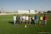 Los campos de futbol de Virgen de la Caridad y Jose Maria Lapuerta estrenan cesped artificial