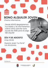 El Ayuntamiento de Los Alcázares abrirá una oficina para informar sobre el 'Bono alquiler joven'