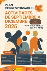 El Plan Corresponsables hace pblico el programa de actividades para los meses de septiembre a diciembre