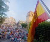 Varios centenares de vecinos de Totana muestran su apoyo y cariño al pueblo de Ceuta