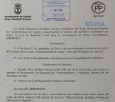 La dejadez de la Alcaldesa obliga al PP a convocar un Pleno