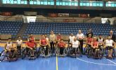 La consejera Adela Martnez-Cach asiste al entrenamiento del equipo de baloncesto en silla de ruedas CD Murcia BSR