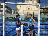 La pista central de la plaza de España de San Javier recibe a partir de mañana el World Padel Tour