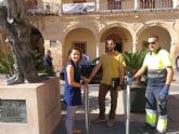 El Ayuntamiento de Lorca instala siete 'aparcabicis' para facilitar y fomentar el uso de este medio de transporte saludable y respetuoso con el medio ambiente
