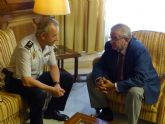 El presidente de la Asamblea ofrece su colaboracin al nuevo jefe superior de la Polica Nacional en la Regin de Murcia