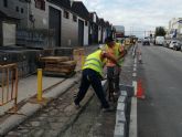 El Ayuntamiento de Molina de Segura comienza las obras de asfaltado y construcción de nuevas aceras en las áreas empresariales, cofinanciadas al 41,3% por el Instituto de Fomento de la Región de Murcia