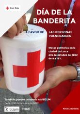 Cruz Roja saldrá a la calle este jueves 6 de octubre en Lorca por el Día de la Banderita