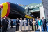 Cartagena celebra un hito histrico con la puesta a flote del S-82 Narciso Monturiol, el segundo submarino de la serie 80