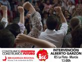 Alberto Garzn participa este sbado en la XIII Asamblea Regional de IU-Verdes
