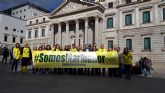 Concentracin de Somos Regin a las puertas del Congreso de los Diputados