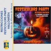 Festicolors Party de Halloween: restricciones de trfico y transporte en Alhama de Murcia
