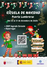 Puerto Lumbreras abre el plazo de inscripcin para las Escuelas de Conciliacin Corresponsables de Navidad 2025