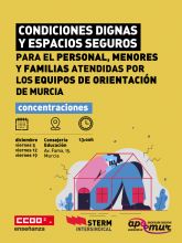 CCOO y STERM Intersindical anuncian movilizaciones para reclamar condiciones dignas y espacios seguros para los Equipos de Orientacin