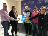 El #retoyosipuedo recibe 3.450 euros recaudados en la V San Silvestre 'Ciudad de Lorca' que irn destinados al proyecto 'Luz para el Parkinson' de ASLEP