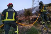 Extinguido un fuego en la Sierra de la Fausilla de Escombreras