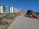 El MITECO inicia las obras de restauraci�n dunar en seis �reas del norte de La Manga del Mar Menor (San Javier, Murcia)